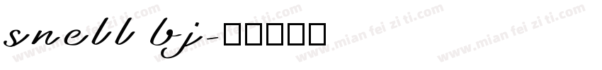 snell bj字体转换